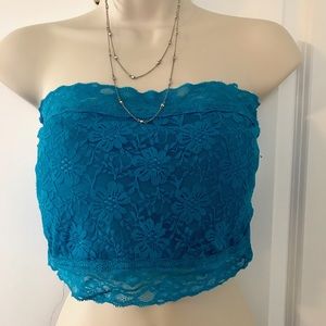 Turquoise lace bandeau